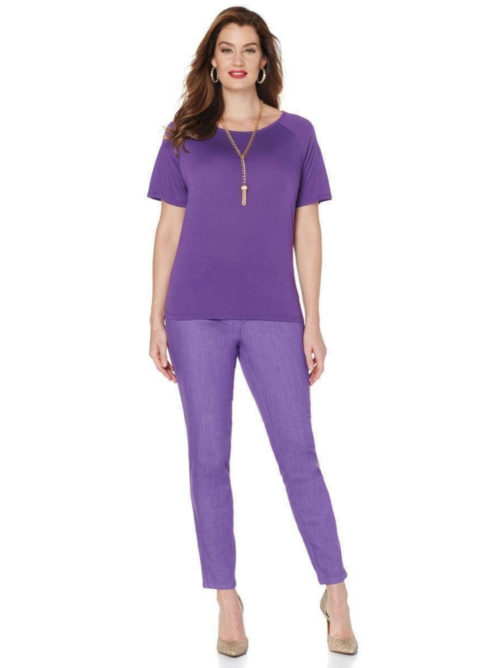 IMAN Purple Skinny Jeans
